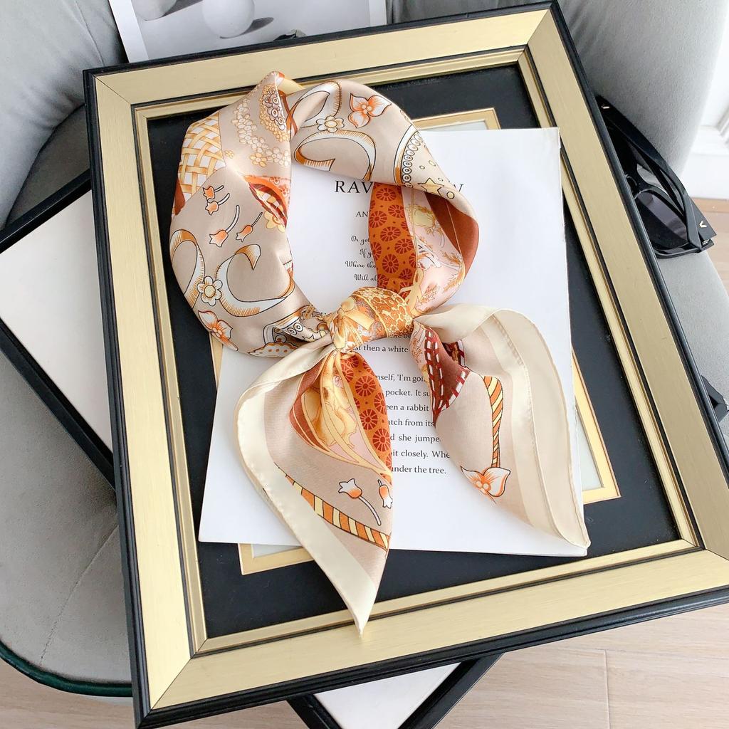 2024 New 70 CM Silk Shirt Decoration Small Square Scarf Fashionable And Versatile Commuting Scarf Neck Protection Scarf