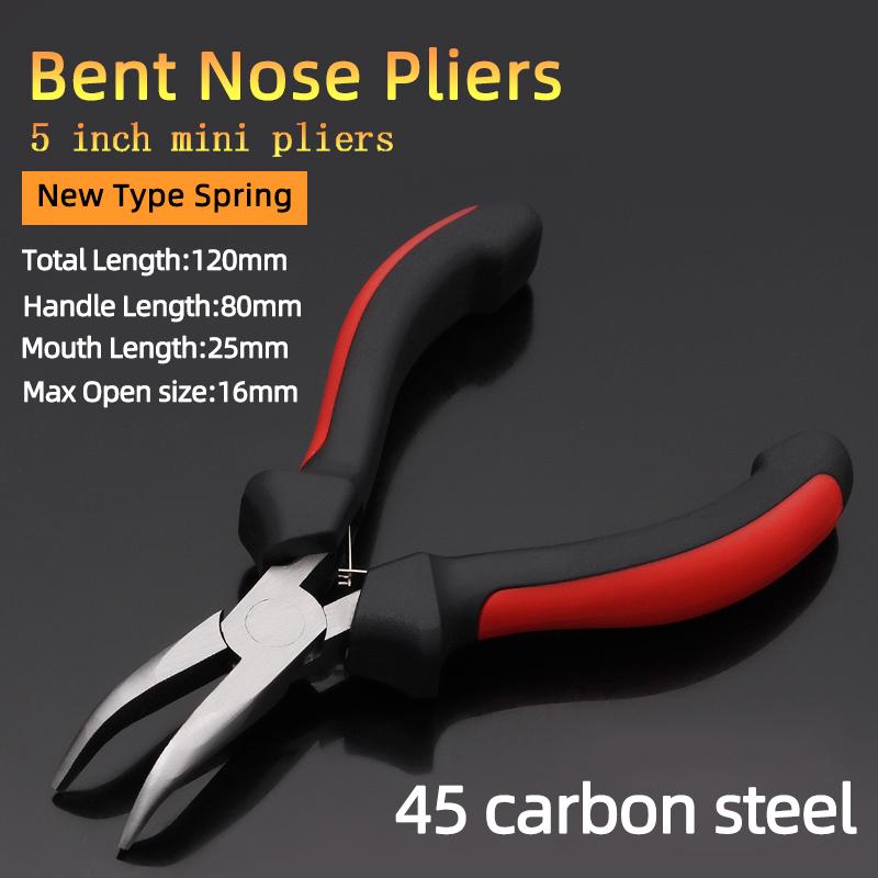 Мини-плоскогубцы, диагональные плоскогубцы, проволочные круглые изогнутые длинные игольчатые кусачки, ручная работа, бисер для самостоятельного изготовления небольших ювелирных изделий, инструменты