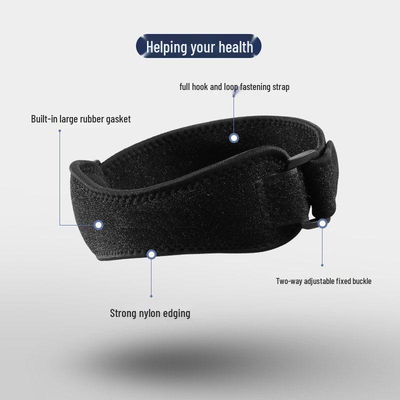 Double-Sided Pressure Adjustment Patella Strap with EVA Shock Absorption for Cycling, Running, Basketball, and Badminton