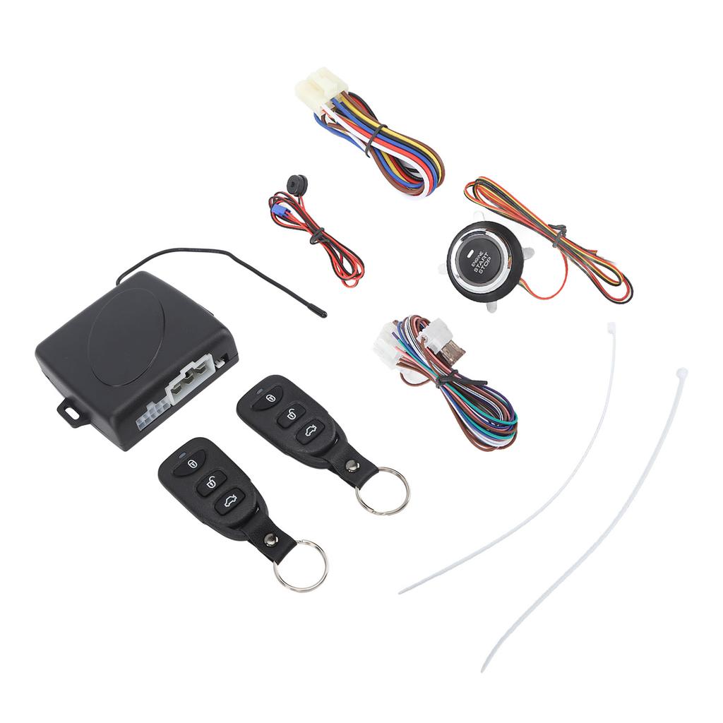 Система автомобильной сигнализации с бесключевым доступом DC12V с дистанционным запуском двигателя и кнопкой зажигания Push to Start, тип Bluetooth