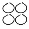 4 Pcs Gooseneck Lamp Hose Aluminium 10mm Caliber Flexible Table Desk Lamp Hose Lighting Fittings