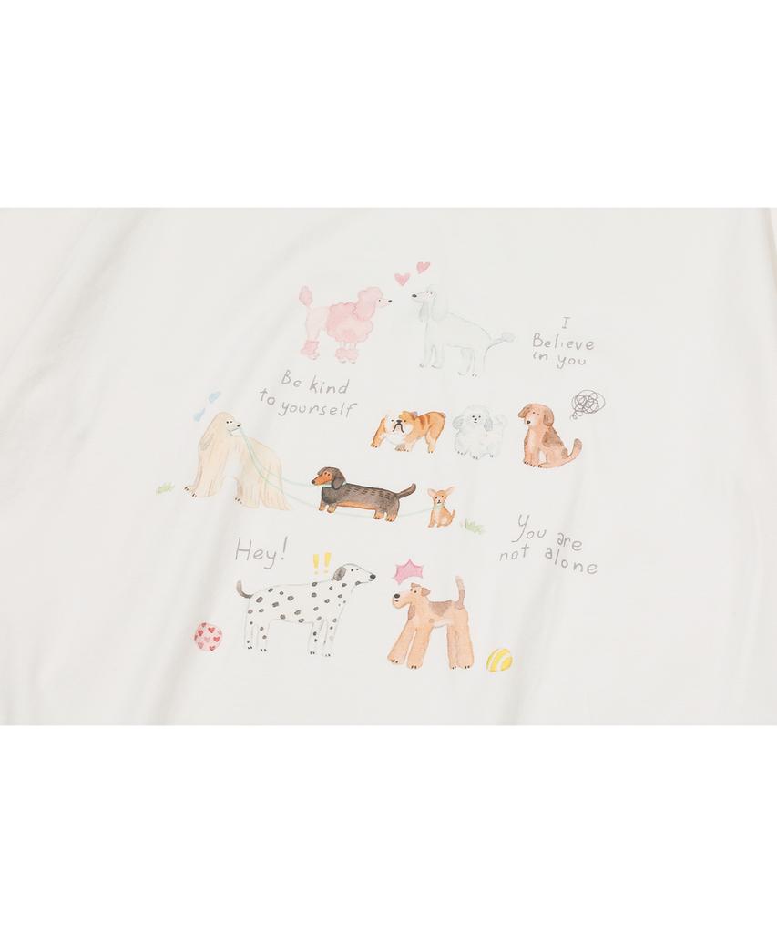 CPGN STUDIO Cozy Puppy Ringer Tea Cream