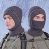 Solid Color Beanie Hat Thickned Neck Warmer Fashion Ear Protection Cap Winter