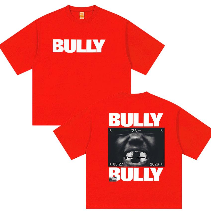 Rapper Kanye West Bully New Album 2026 Graphic T Shirt Unisexs Hip Hop Pop Music Short Sleeve Tshirt Retro Cotton Tees Streetwear