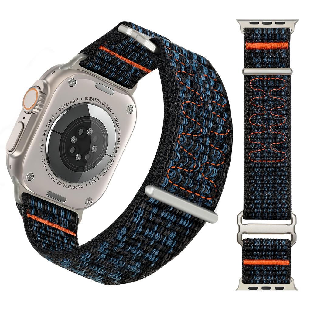 Ремешки для Apple Watch ultra 2 ремешок 49мм 46мм 42мм 44мм 40мм 45мм 41мм 38мм спортивный Нейлоновый браслет IWatch Серия 10 9 8 7 6 5 3 SE