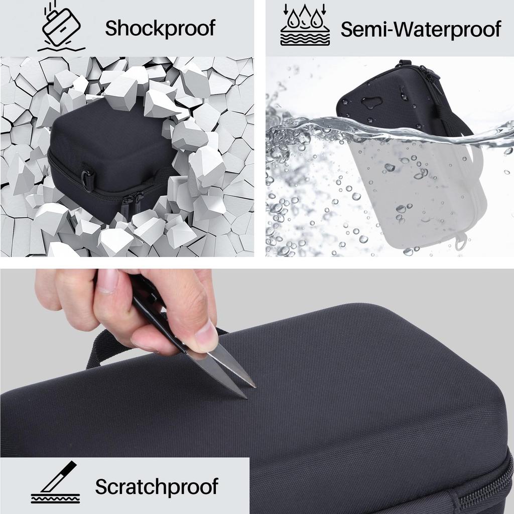 Lebakort Storage Case Compatible with Canon EOS 5D Mark R6 Mark Kiss and Kiss X9i Digital SLR Camera Body and Lens Kit 90D, IV, II, R5, R50, R7, R8,