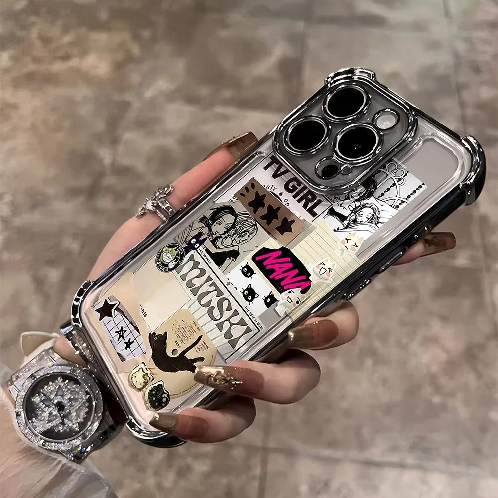Аниме Крутая Нана Осаки Линия Покрытие Чехол Для Xiaomi Redmi Note 13 12 12C 11 10 10C 13C 10s 9 9s 9A 9T 9C 8 7 Pro Max 4G 5G Обложка