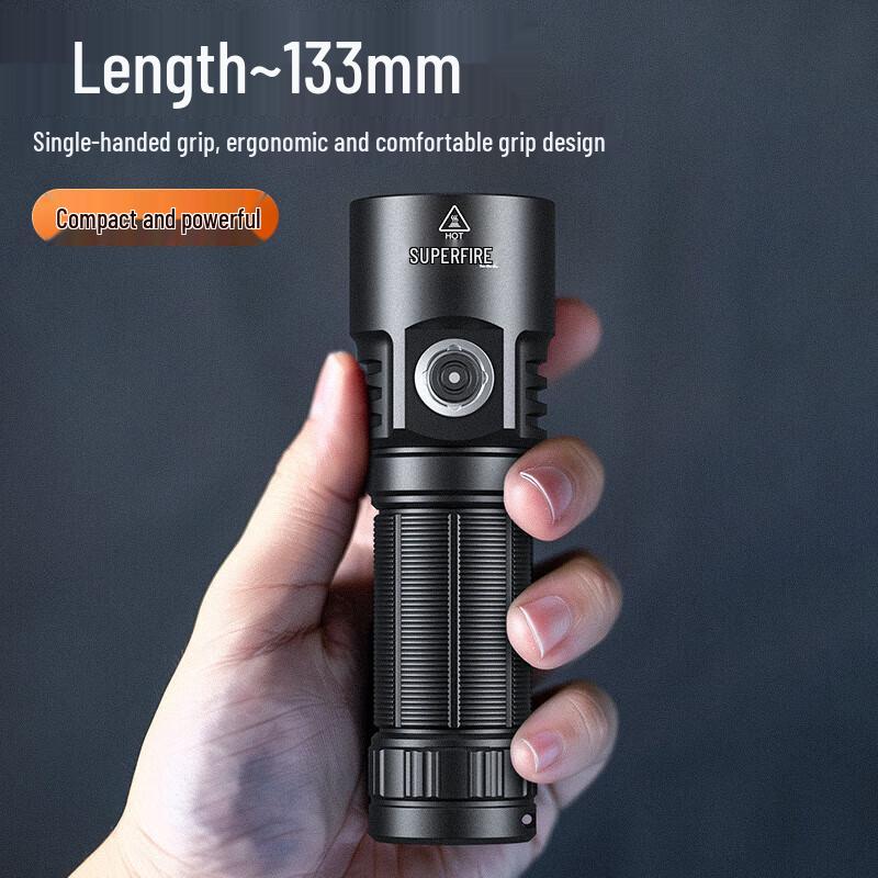 SupFire Светодиодный фонарик L22 с высокой мощностью, перезаряжаемый