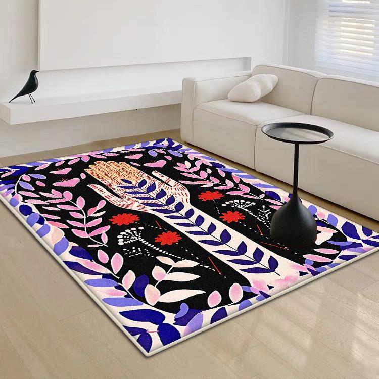 Скандинавский абстрактный ковер для гостиной, простой домашний декор, ковры для спальни большой площади, моющийся, противоскользящий, напольный коврик для лаунжа, прикроватный