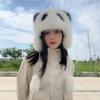 Winter New Women's Hat Warm Ear Protection Fashion Plush Panda Cute Hat Imitation Fox Hair