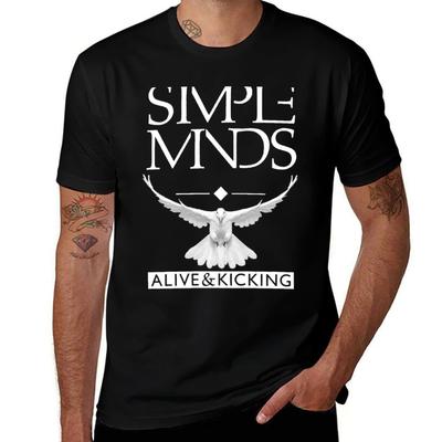 Simple Minds Alive Kicking Футболка Крутое Ощущение Летняя Футболка