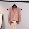 Женский вязаный жилет, жилет, верхняя одежда, свитер, пальто, кардиган, модный стиль, весенне-осенняя верхняя одежда, женский шерстяной жилет