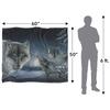 Wild Wings Midnight Wolves 2 Silky Supersoft Blanket