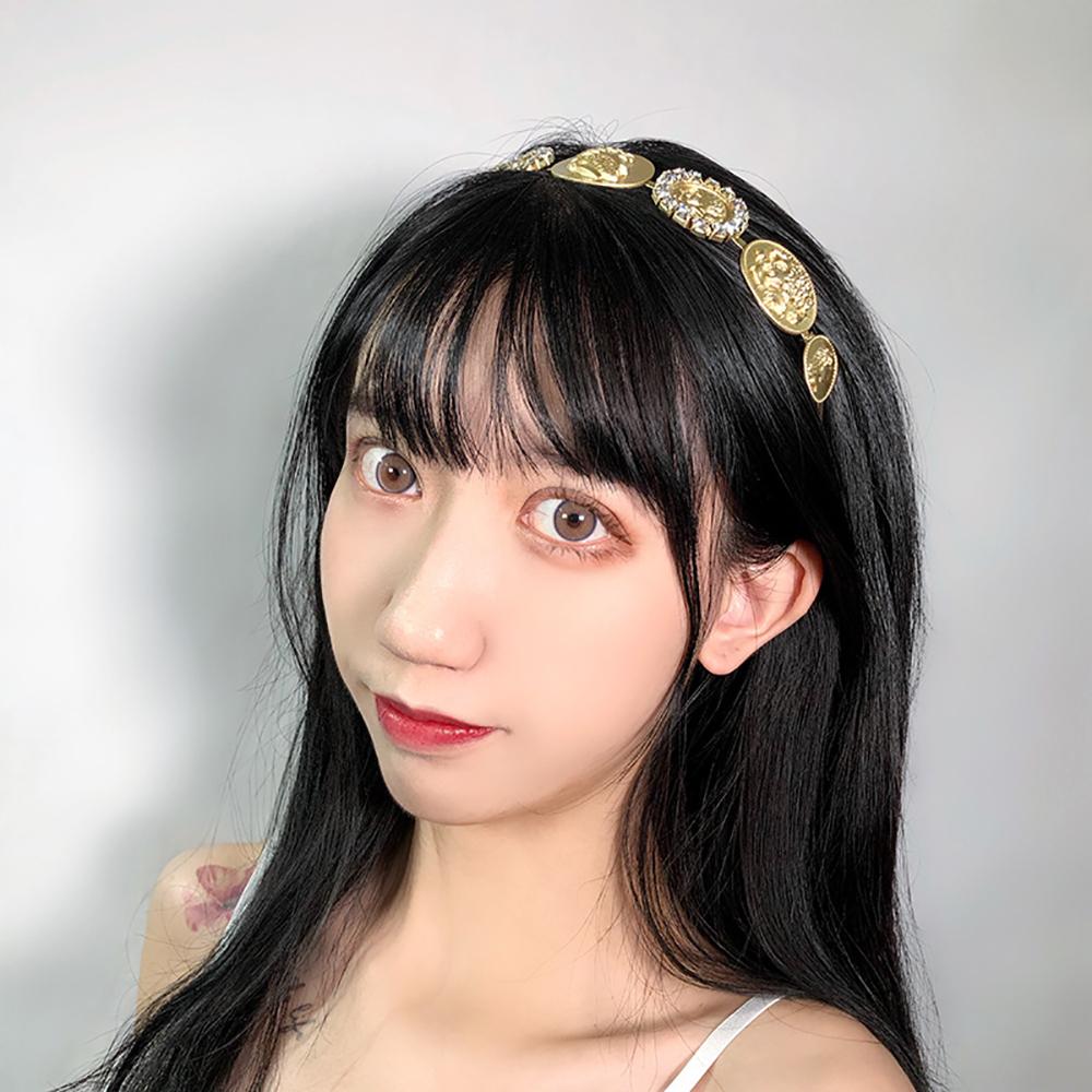 Women Korea Zinc Zinc Alloy Girls Baroque Style Head Portrait Headband Hair Accessories Hair Hoop