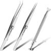 3 шт. в упаковке пинцеты захват инструмент детали из нержавеющей стали бусины алмазные пинцеты коготки алмазные