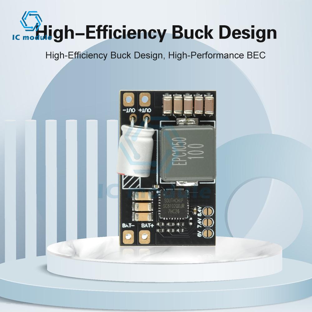 5V BEC Step-Down Module 2-6S 5V Multi-Voltage Output Switchable for RC FPV Models and Fixed-Wing Aircraft Accessories