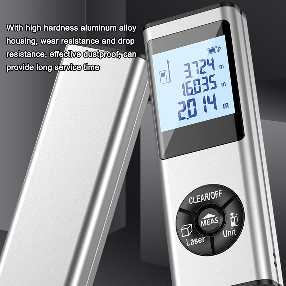 Ручной лазерный дальномер, измеритель расстояния, объемов площадей, устройство для геодезии зданий