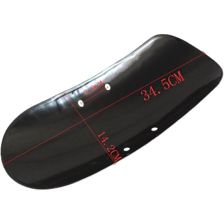 Gloss Black Motorcycle Metal Iron Short 13 5/8" Front Fender Mudguard for Forty-Eight XL1200X 2010-2017 (Pack of 1)