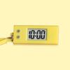 Mini Triangular Clock, Portable, Compact Keychain Clock for Kids, Digital Silent Clock for Exams and Studying