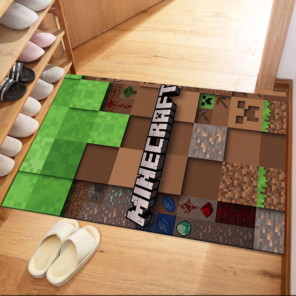 Minecraft 293 Floor Mat Suitable for Game Room Decorate room Entryway Living Rooms Antislip Carpet Office home decor Wedding Party Gift