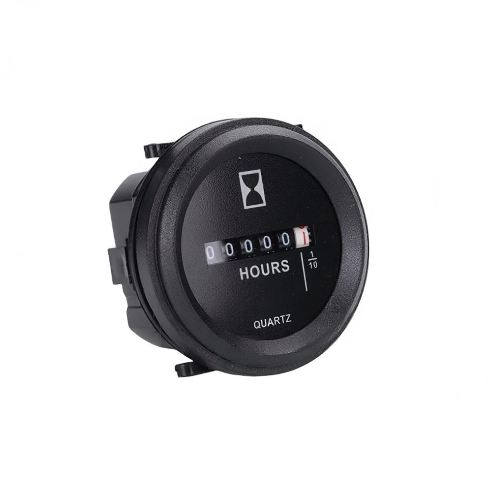 Hour Meter SH‑1 Mechanical Quartz Round Panel Mount Timer AC/DC6‑80V AC100‑250V Dust-proof High Precision Hour Counter3