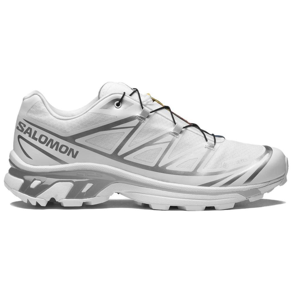 SALOMON Xt-6 Gtx Comfortable Lightweight Breathable Shock Absorbing Waterproof Low-Top Running Shoes Unisex Running Shoes White 475811