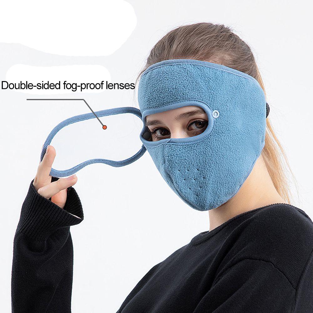 Зимний съемный щиток для глаз HD экран маски для лица закрывающие все лицо очки от запотевания дышащие шапки для велоспорта