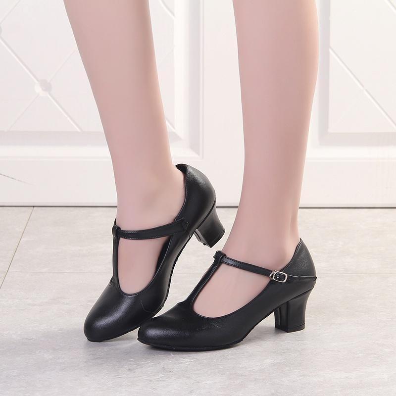 Кожаные туфли для латинских танцев для женских танцевальных вечеринок, домашняя обувь для вальса, современные танцевальные туфли на каблуке 6 см