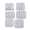 Irregular Flower Leaf Arch Epoxy Pendant Silicone Mold for DIY Crystal Earrings