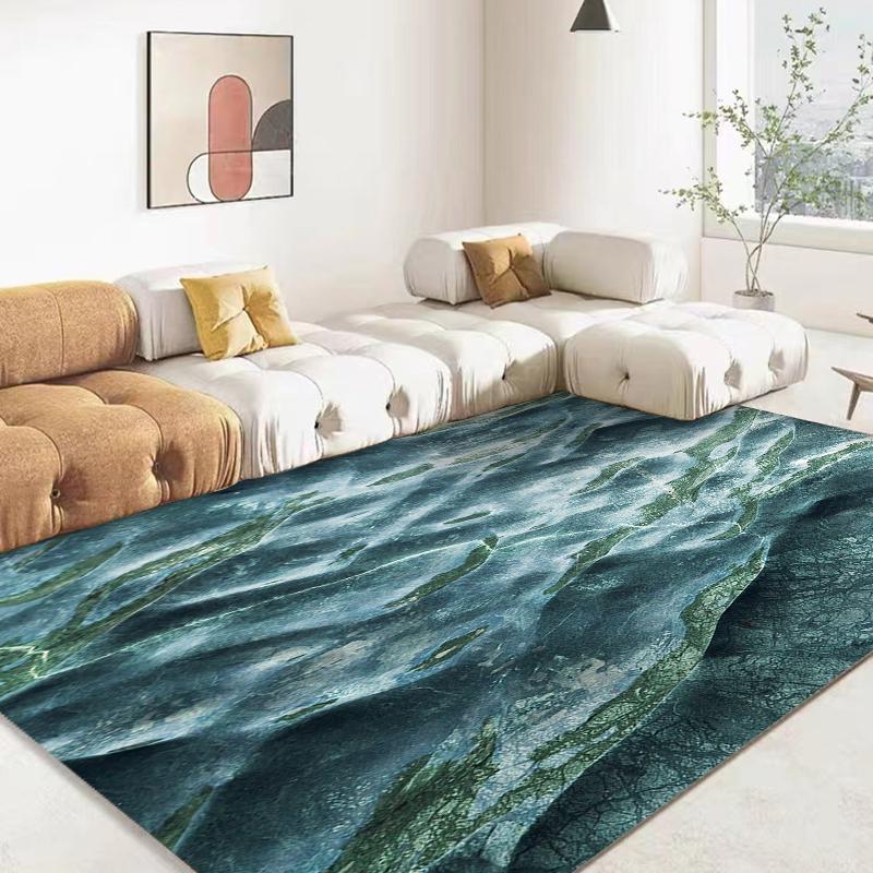 3D Океан Морская Вода Ковер Морской Ковер для Гостиной Ковры Домашний Декор Пола Гостиная Детские Игровые Коврики Украшение Коврик для Холла Отеля