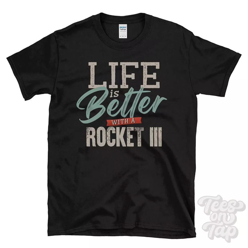 Футболка Knight Rocket 2025 года с дизайном Мотоцикл TRIUMPH Удивительный и забавный подарок на мотоцикл Роскошь для мужчин и женщин высокого Y2K