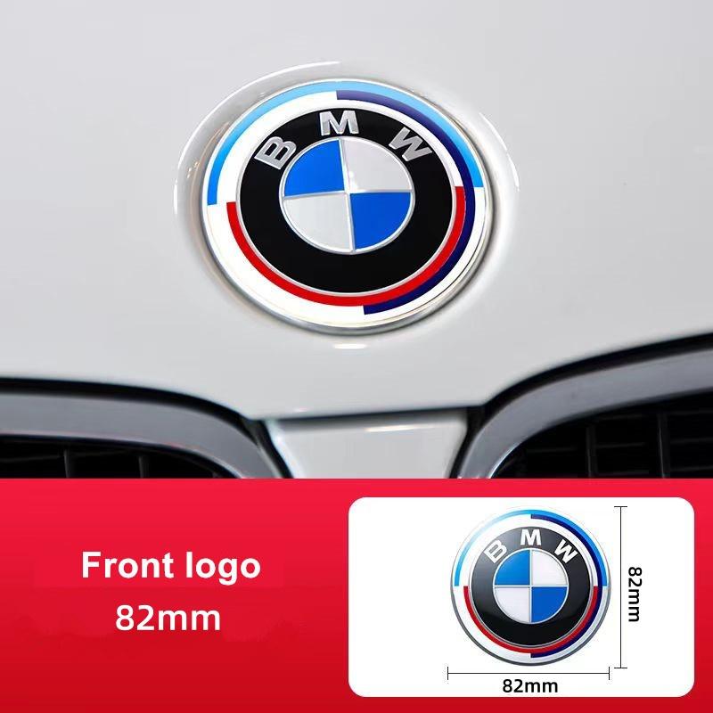 ljqvz9 3Pcs ABS 45mm/74mm/82mm car Front Hood Emblem Trunk Rear badge steering wheel cover Stickers Accessories for mini BMW X3 X4 E36