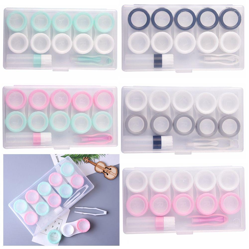 Carry Transparent Travel Eyewear Kit Contact Lenses Case Organizer Container Portable Glasses Box