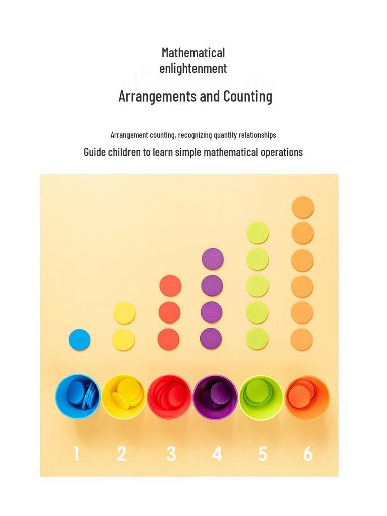 Сортировка по цвету, стаканчики для складывания - Игра на логику и концентрацию для детей