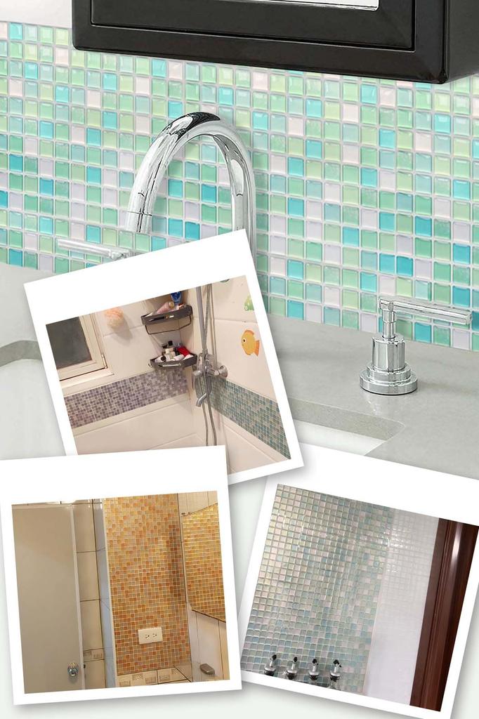 Обои для плитки YUNHE Remake Wall 3D Heat Stain Easy Furniture and Item Mosaic Plitker Винный цвет Наклейка, Наклейка, Лист, Наклейка, Водонепроницаемая,