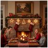 Suction Cup Design Christmas LED Light Snowflake Sucker Lamp Window Ornaments  Xmas Decorations