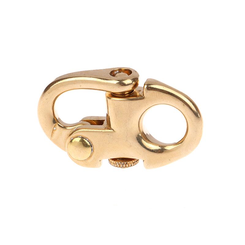 Латунная пряжка брелок кольцо крючок винт штифт соединитель сумка ремень аксессуары