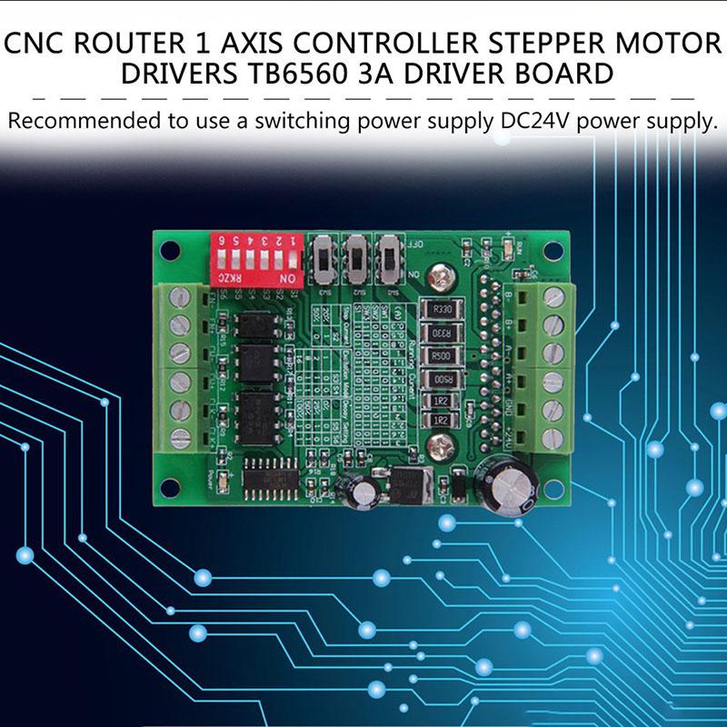 TB6560 3A 10 файлов, плата драйвера, фрезерный станок с ЧПУ, одиночный 1-осевой контроллер, модуль драйвера шагового двигателя