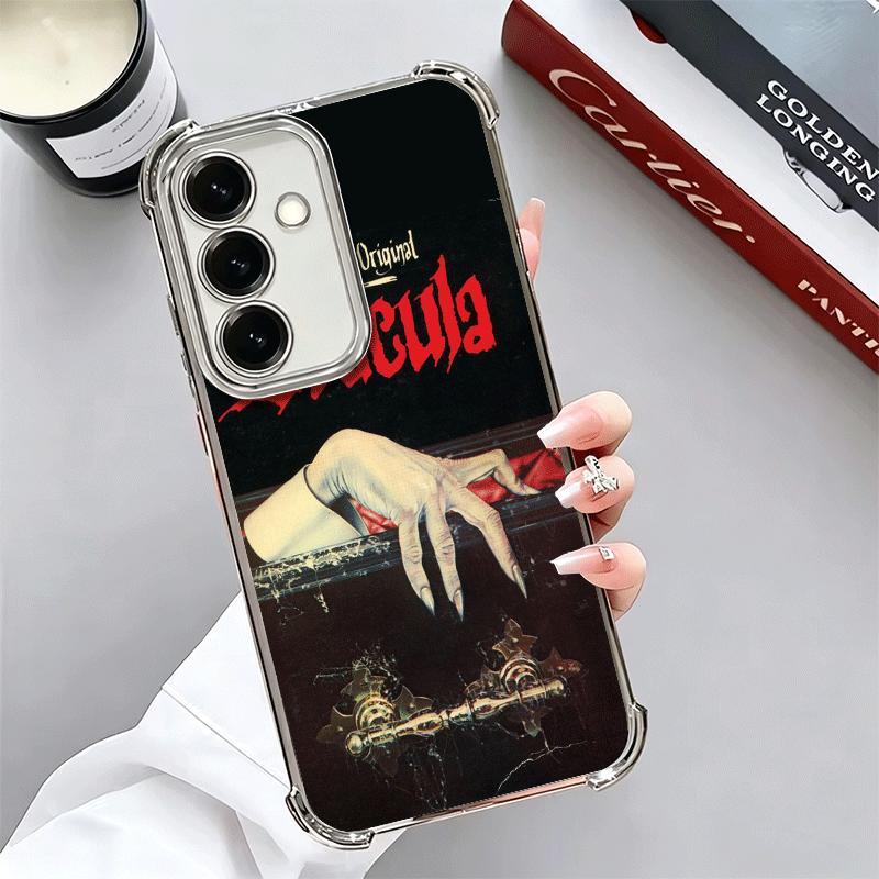 Gothic Vampire Scarlet Art Plating Phone Case For Samsung A17 A07 A37 A57 A16 A56 A15 A55 A14 A54 A13 A53 A26 A36 A25 A35 A24 A3