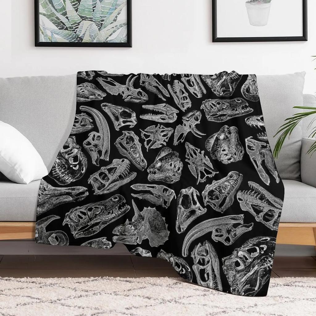 Paleontology Dream II Throw Blanket Thin Soft Blanket for Summer Night Sleeping