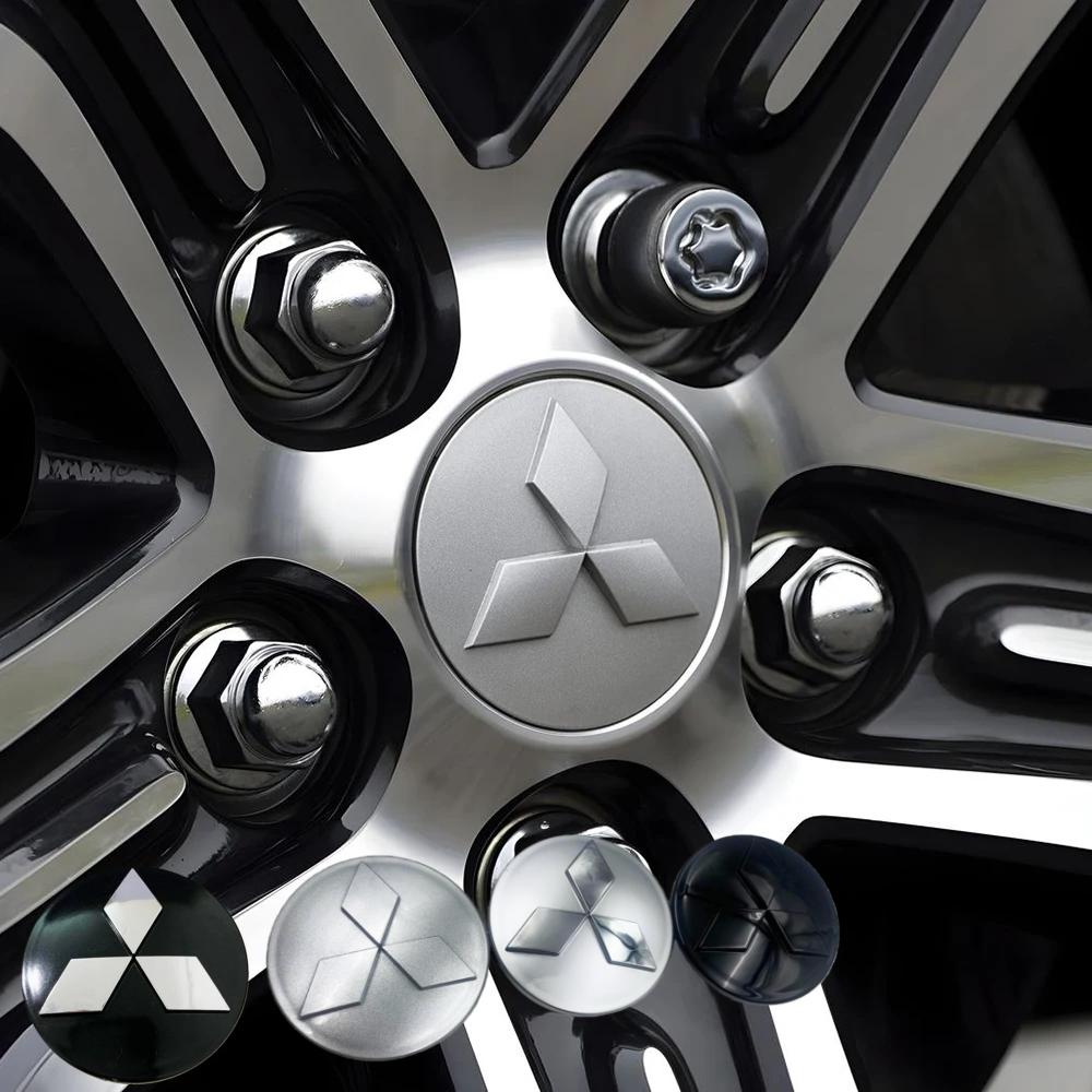 4pcs Set 58mm 60mm 81mm Universal Car Wheel Center Hub Caps for Mitsubishi Lancer ASX Outlander EVO Montero Mirage L200 Eclipse