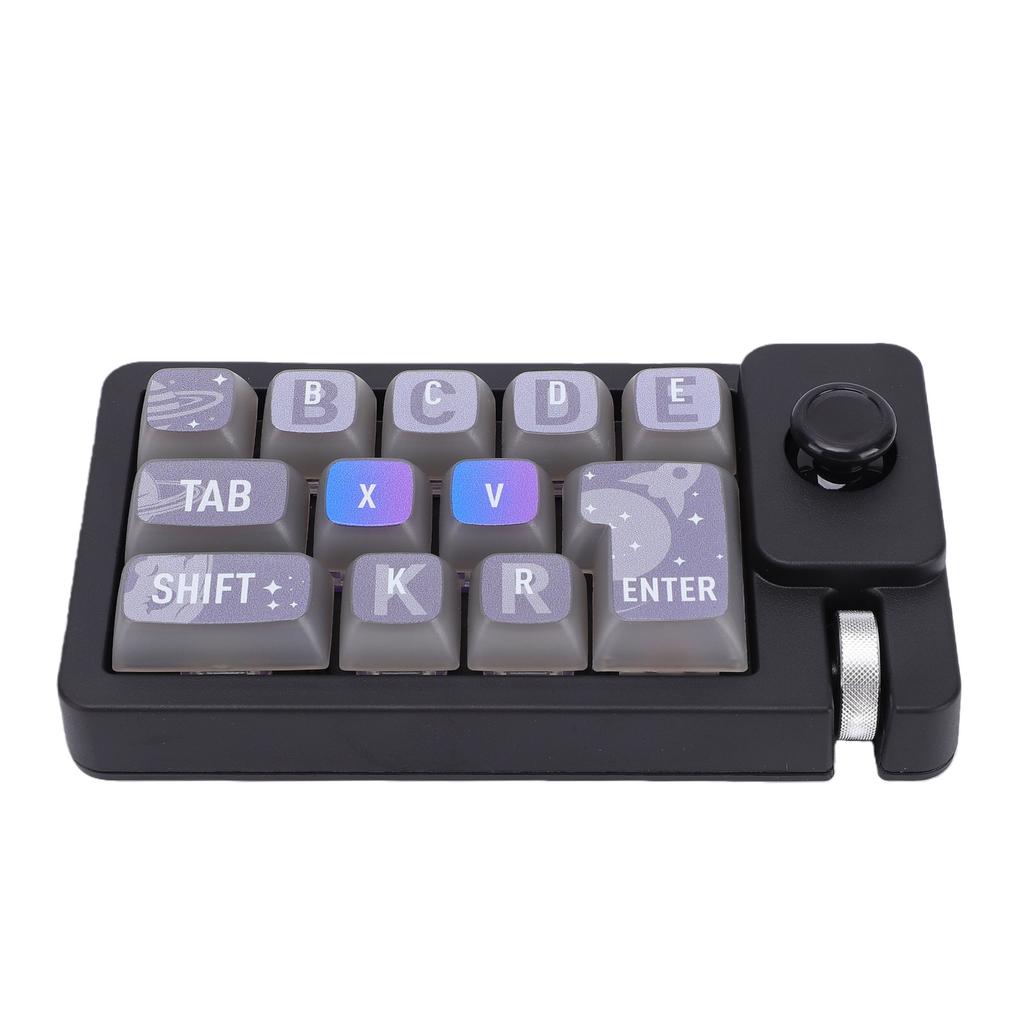 12-клавишная клавиатура RGB LED подсветка Type C Макропрограммируемая 2,4G Беспроводная Механическая Игровая Клавиатура для одной руки с