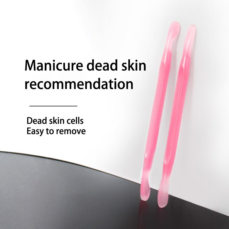 2 шт. Пушер для кутикулы пластиковый двухсторонний многоразовый для маникюра для удаления кутикулы и омертвевшей кожи педикюрные палочки инструмент для чистки и ухода за ногтями для нейл-арта