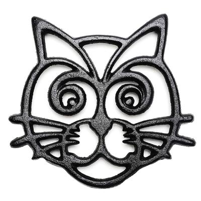 Подставка-подставка Sungmor, Коврик под чайник, Подставка для чайника, Термостойкая, Чугунная, Нескользящая, Устойчивая к ржавчине, Толстая, Стильная, Простая, Дизайн с кошкой