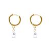 Boucles D'oreilles - LUXENTER - Arinor - Argent 925 - Plaqué or Jaune 18 Carats - Zircone