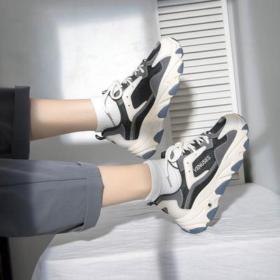 Мода 2024 Винтажные кроссовки на платформе Осень Женские кроссовки Студенты Повседневная носка Повседневный стиль Вулканизированная обувь Женская