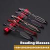 Мужские Женские Тонкие Очки для Чтения с Портативным Чехлом-Клипсой Тонкие Очки для Дальнозоркости Ридеры с Клипсой для Ручки Тубус +1.0+2.0