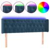 VidaXL LED Headboard Bedroom Furniture Double Bed Accessory Head of Bed Frame Interior Dark Blue 3123624