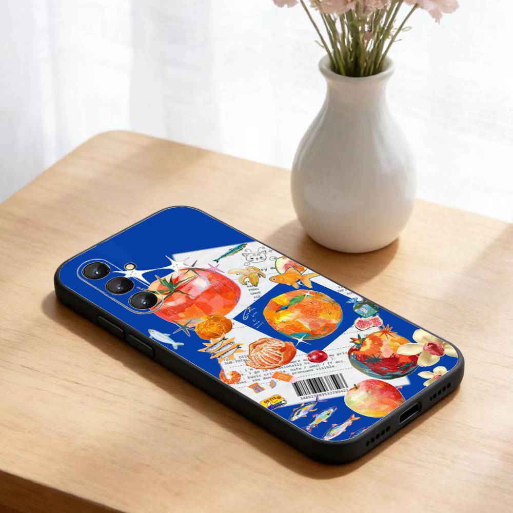 Чехол-коллаж для Samsung Galaxy A73, 21, 22, 32, 71, 53, 52, 51, 80, 5G, мягкий черный