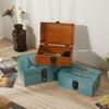 Wooden Jewelry Box Vintage Storage Case Miscellaneous Organizer Cosmetics Box  Travel